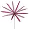 3PK - 24" Mauve Velvet Papyrus 20" Glitter Flower Decorative Christmas Pick